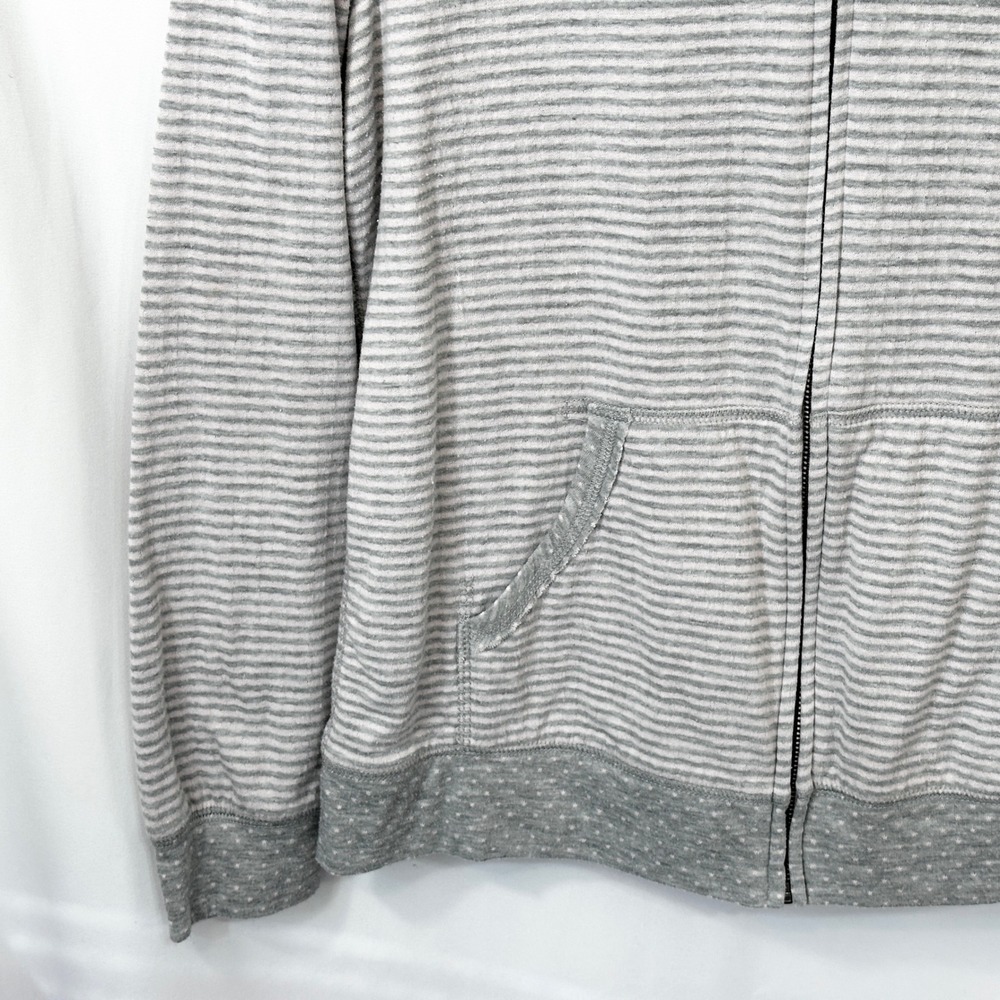 Disney Parks‎ Large Jacket Princess Silhouettes Striped Full Zip Hoodie Gray 394 - Picture 6 of 11